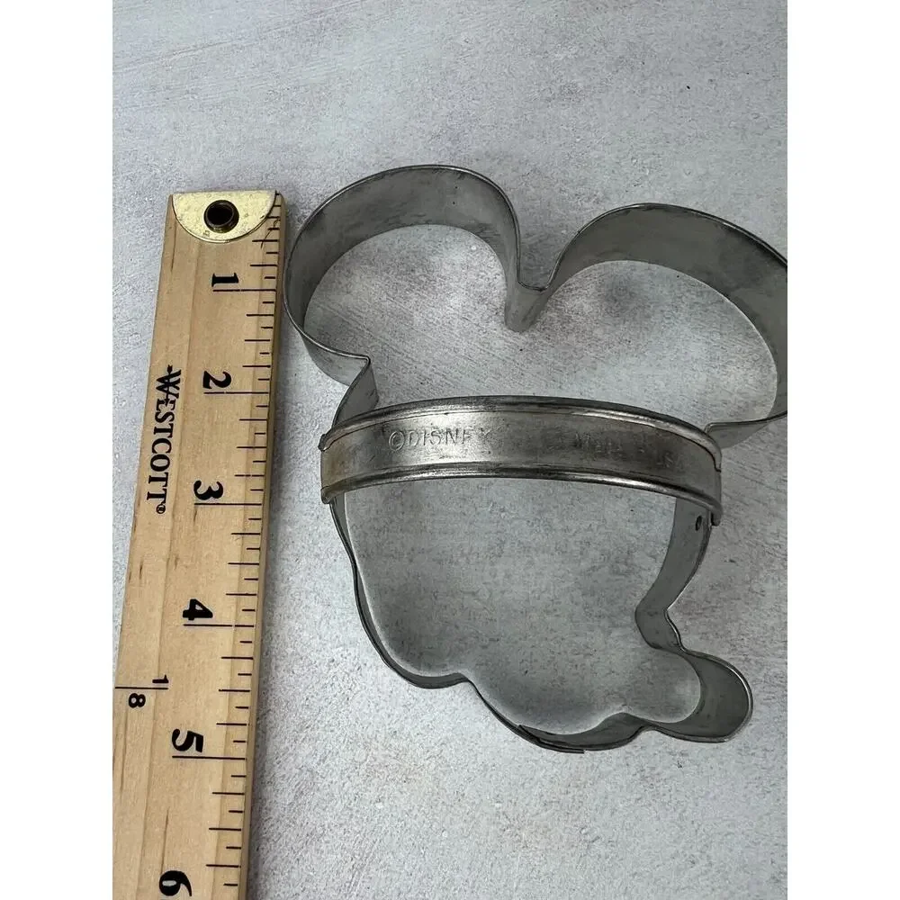 Vintage Walt Disney Productions Mickey Mouse Face‎ Head Metal Cookie Cutter - 5